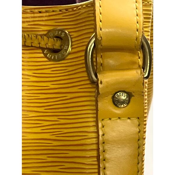 Louis Vuitton Noé Epi Cipango Gold Bucket Bag Shoulder Purse 1994 France - Picture 6 of 16